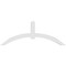 Ekena Millwork Archdale Architectural Grade PVC Gable Bracket, 96"W x 36"H x 4"D x 6"F, 9/12 Pitch GBP096X36X0406ARC00 - alternate 2